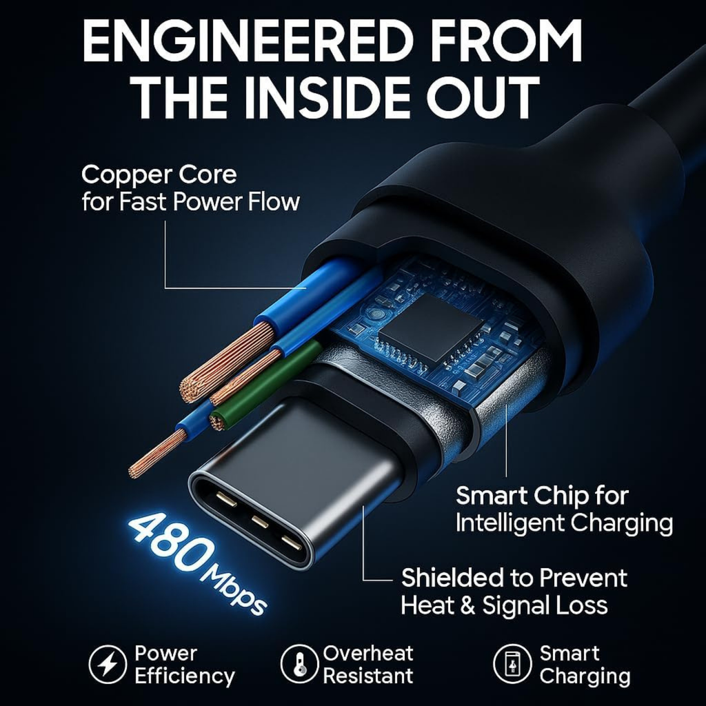 Type C Usb Cable Fast Charging and Data Transfer