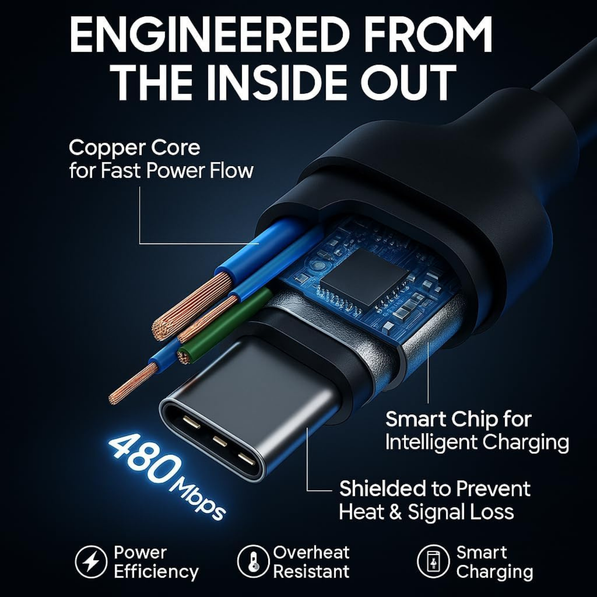 Type C Usb Cable Fast Charging and Data Transfer